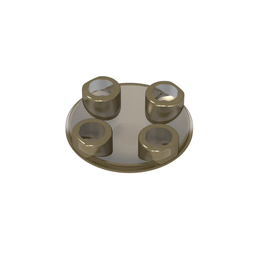 Plate Round 2 x 2 with Rounded Bottom [Boat Stud]