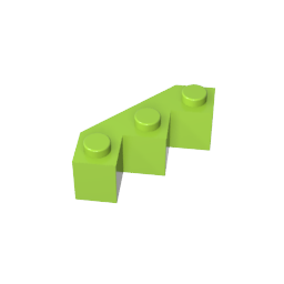 Wedge 3 x 3 Facet-MyGobricks