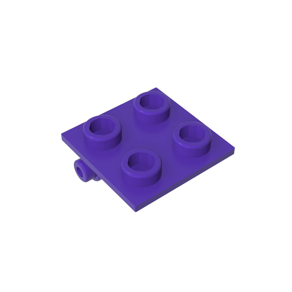 Hinge Brick 2 x 2 Top Plate Thin-MyGobricks