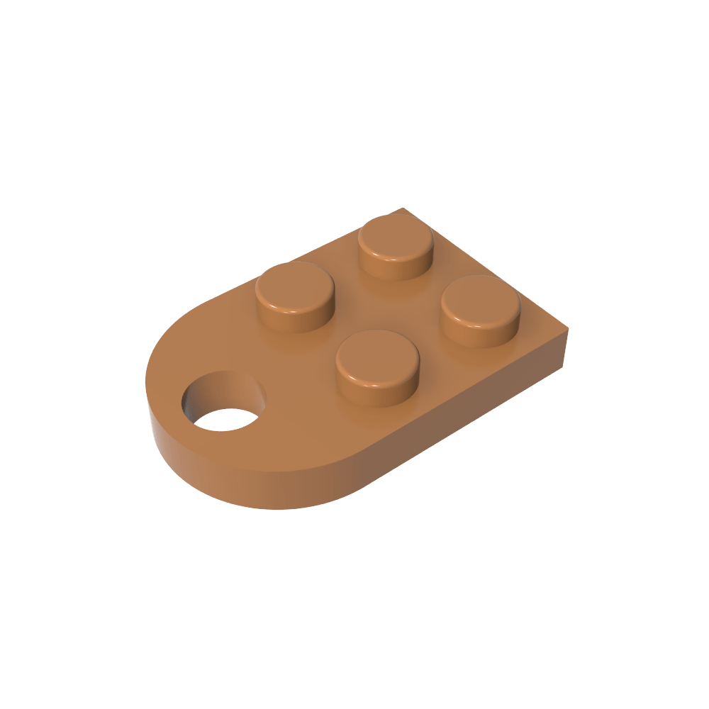 Plate Special 3 x 2 with Hole-MyGobricks