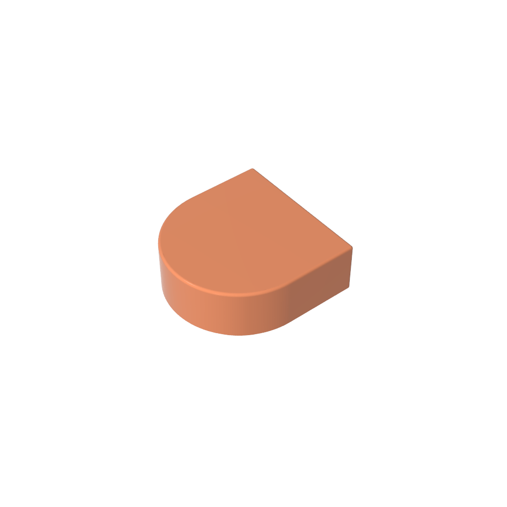 Tile 1 x 1 Half Circle