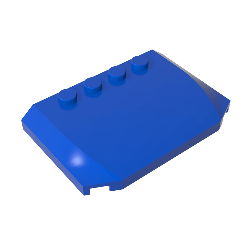 Slope Curved 4 x 6 x 2/3 Triple Curved with 4 Studs-MyGobricks