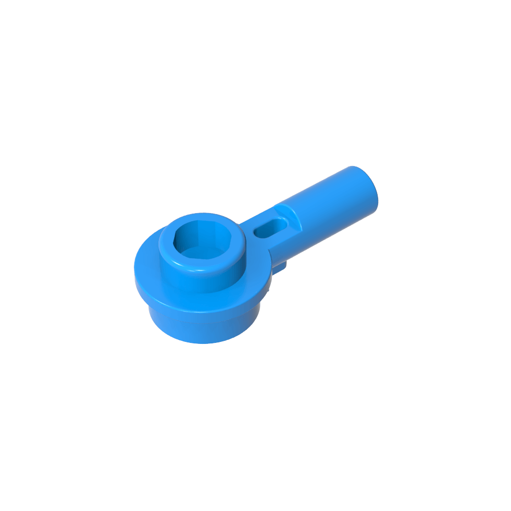 Plate Round 1 x 1 with Hollow Stud and Horizontal Bar 1L-MyGobricks