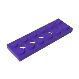 Technic Plate 2 x 6 [5 Holes]-MyGobricks