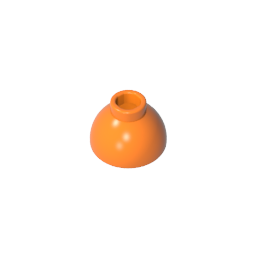 Brick Round 1.5 x 1.5 Dome Top [Plain]-MyGobricks