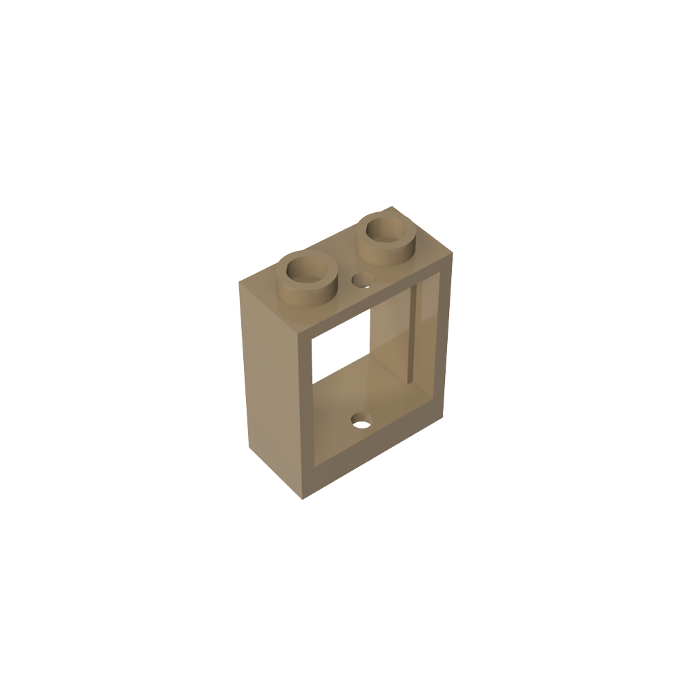 Window 1 x 2 x 2 Flat Front-MyGobricks