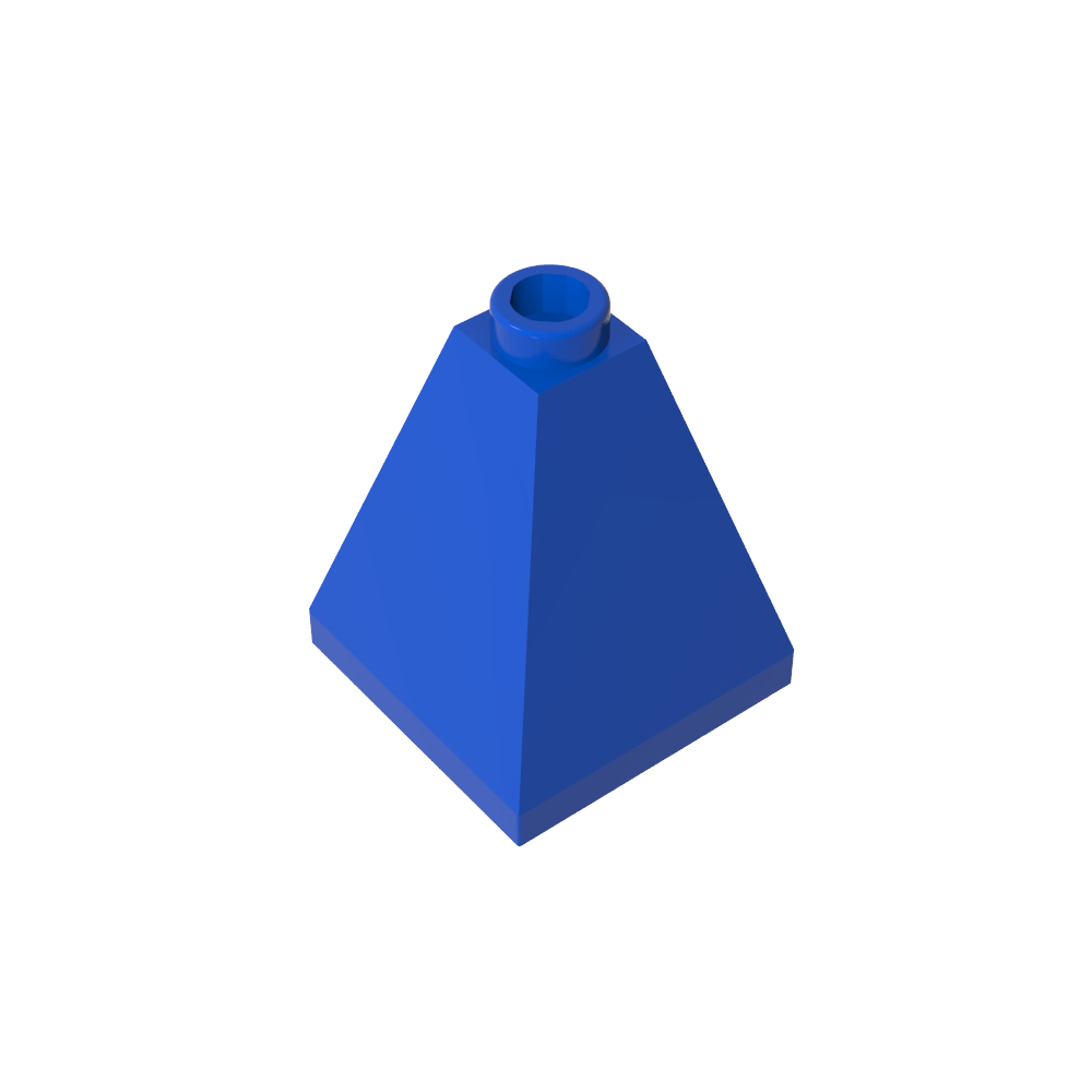 Slope 75° 2 x 2 x 2 Quadruple Convex-MyGobricks