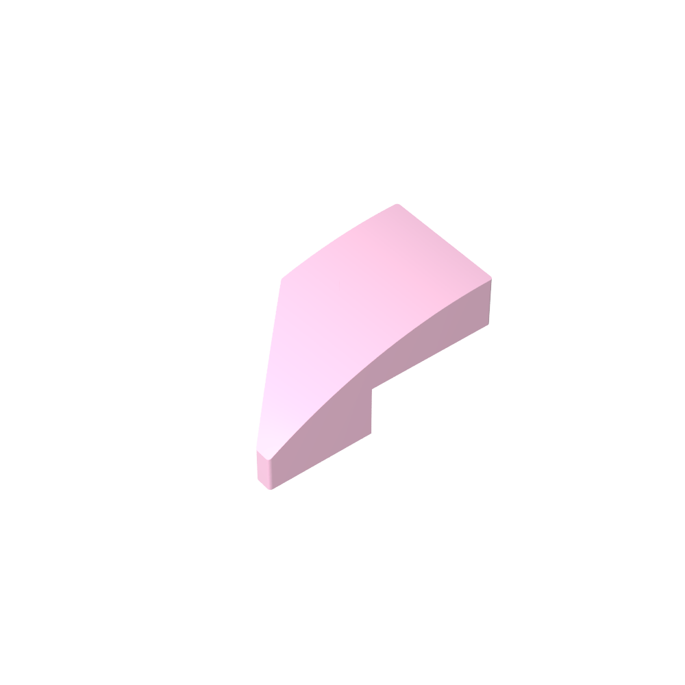 Slope Curved 2 x 1 with Stud Notch Right