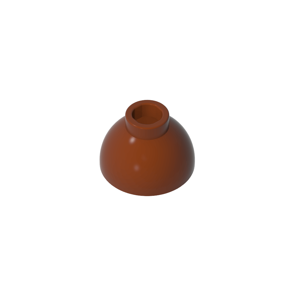 Brick Round 1.5 x 1.5 Dome Top [Plain]-MyGobricks