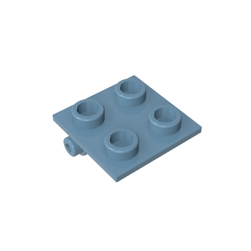Hinge Brick 2 x 2 Top Plate Thin-MyGobricks
