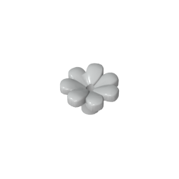 Plant, Flower, Gobricks Figure Accessory with 7 Thick Petals and Pin