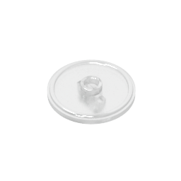 Minifig Shield Round with Stud and Raised Rim [Plain]