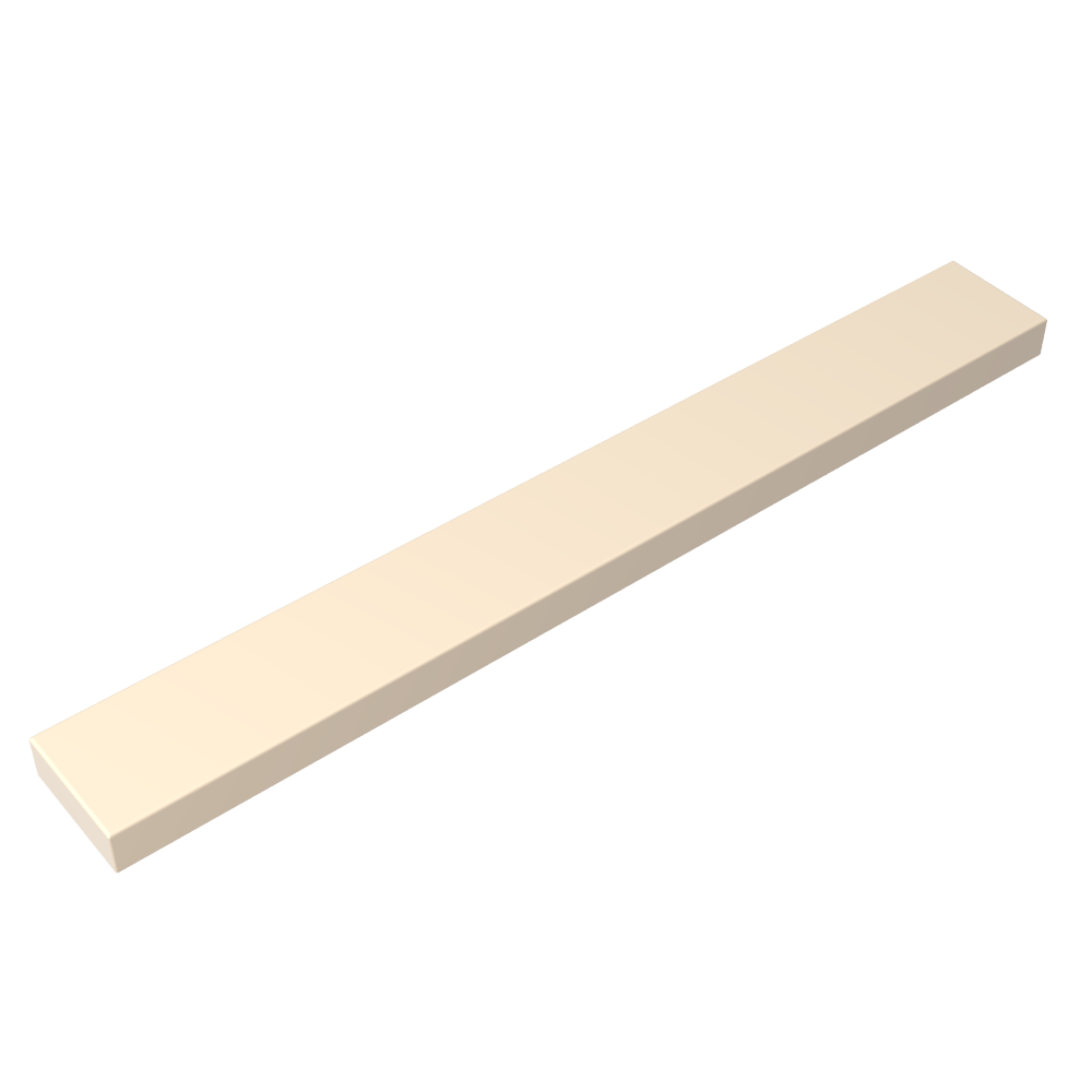 Tile 1 x 8 with Groove