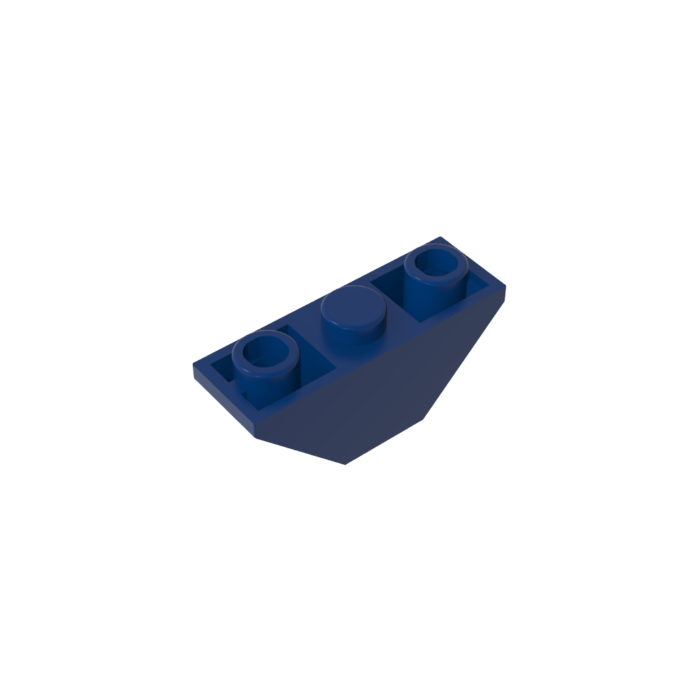 Slope Inverted 45° 3 x 1 Double with 2 Blocked Open Studs-MyGobricks