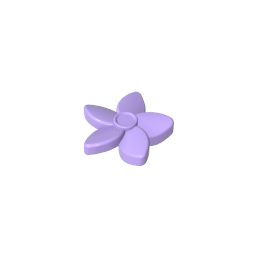 Friends Accessories Hair Decoration, Flower with Pointed Petals and Small Pin-MyGobricks