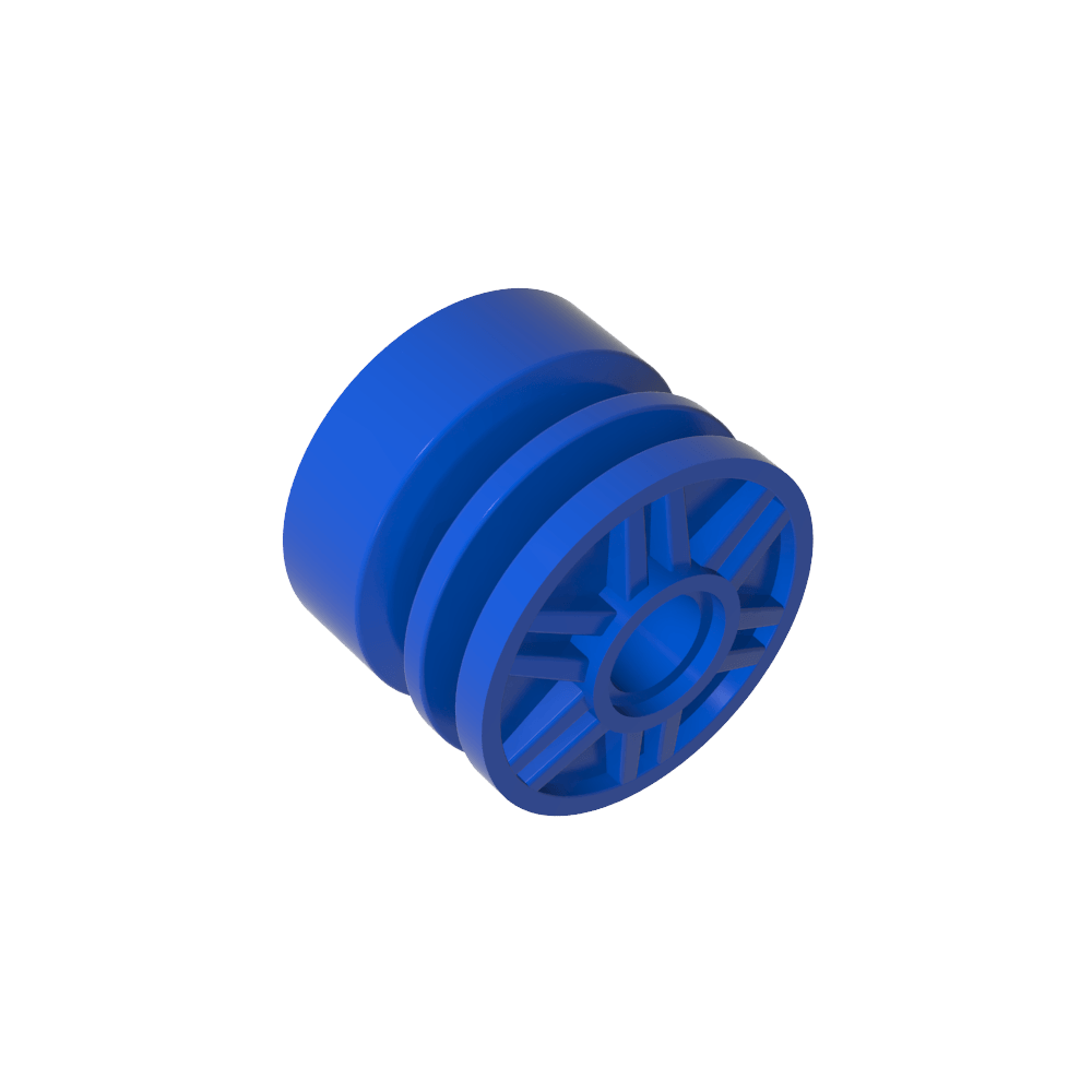 Wheel 18 x 14 with Pin Hole, Fake Bolts and Shallow Spokes-MyGobricks