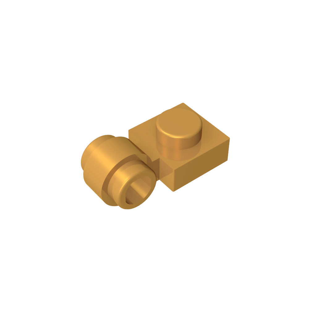 Plate Special 1 x 1 with Clip Light [Thick Ring]-MyGobricks