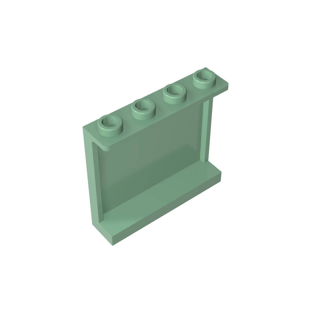 Panel 1 x 4 x 3 [Side Supports / Hollow Studs]-MyGobricks
