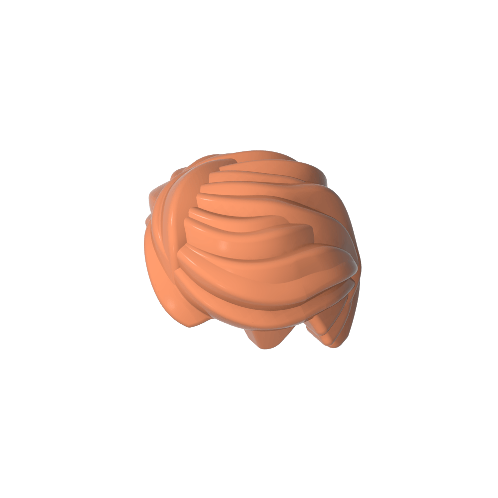 Gobricks Figure Hair Swept Back, Tousled-MyGobricks