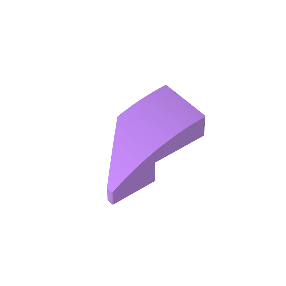 Slope Curved 2 x 1 with Stud Notch Right