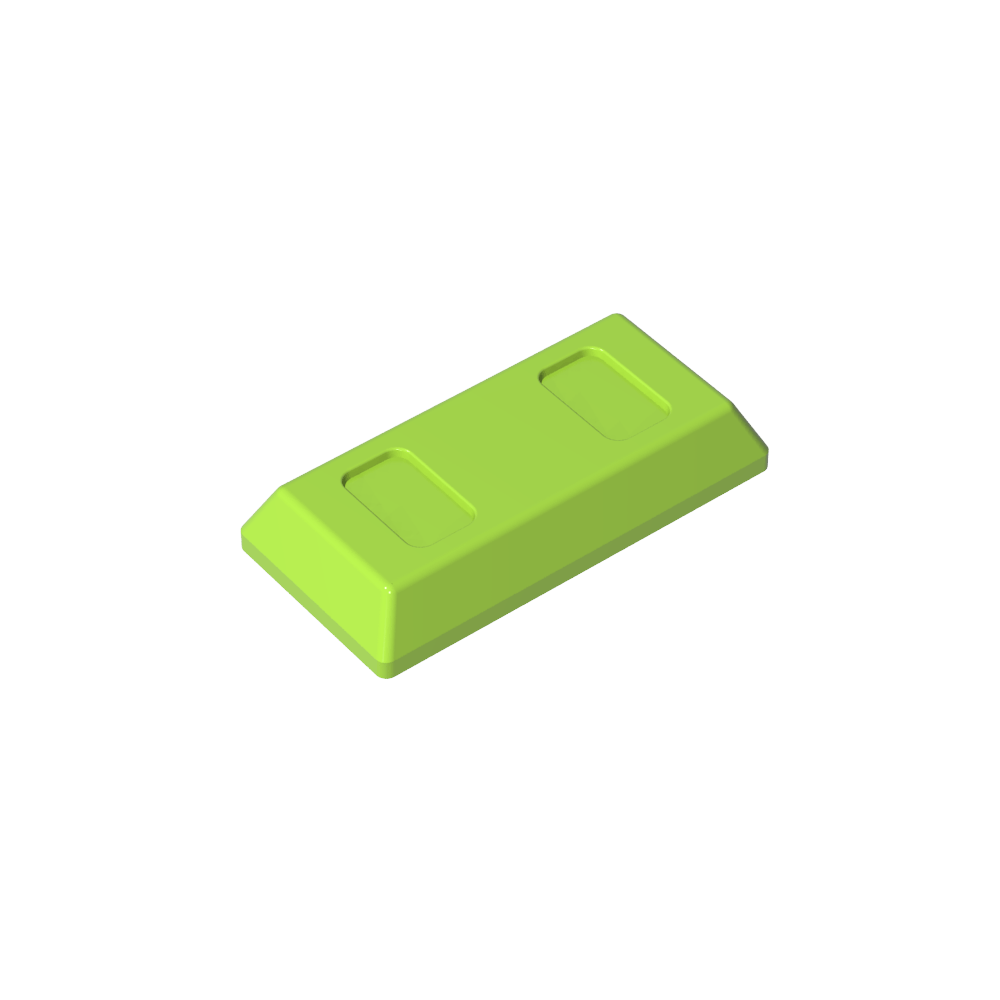 Tile Special 1 x 2 with Sloped Walls AKA Money / Gold Bar [Ingot]
