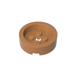 Brick Round 4 x 4 with Recessed Center