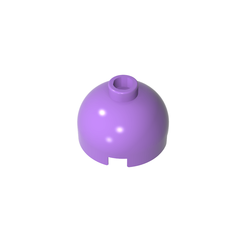 Brick Round 2 x 2 Dome Top - Blocked Open Stud without Bottom Axle Holder-MyGobricks
