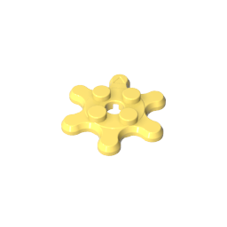 Plate Special 2 x 2 Splat Gear with 6 Teeth