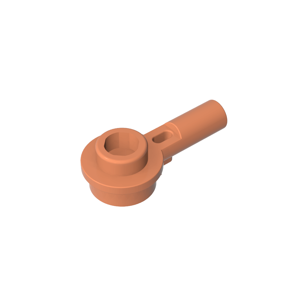 Plate Round 1 x 1 with Hollow Stud and Horizontal Bar 1L-MyGobricks