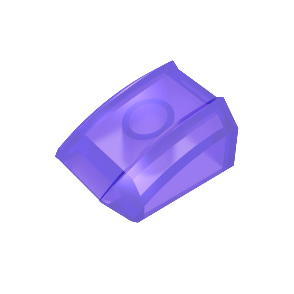 Slope Curved 2 x 2 with Lip, No Studs-MyGobricks