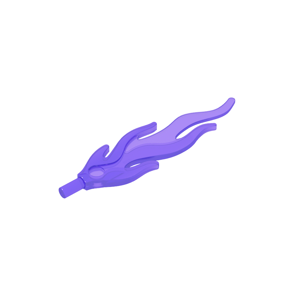 Wave / Flame Rounded Large [Plain]-MyGobricks