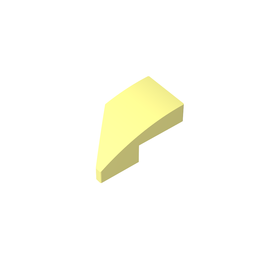 Slope Curved 2 x 1 with Stud Notch Right