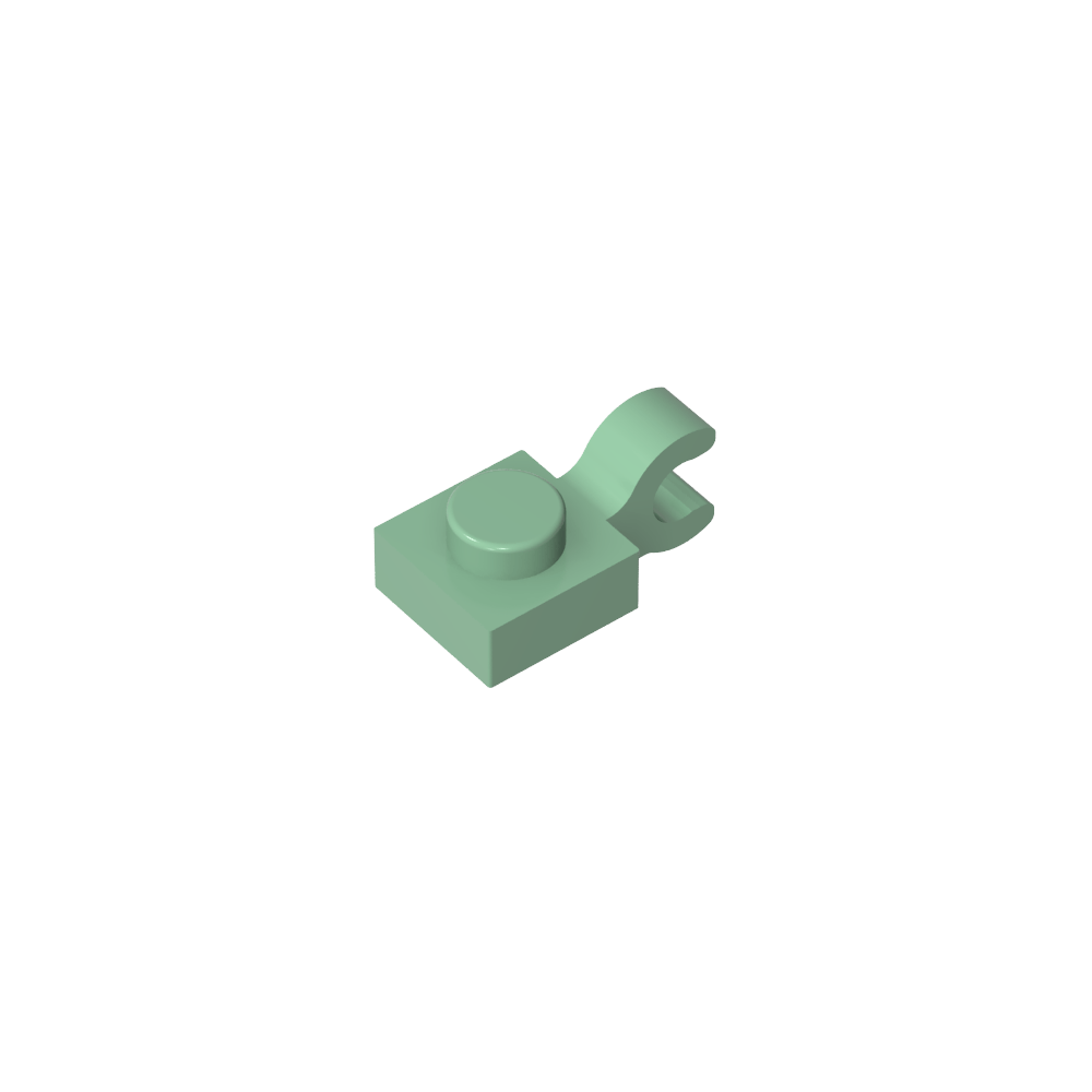 Plate Special 1 x 1 with Clip Horizontal [Thick U Clip]-MyGobricks