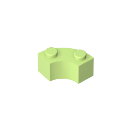 Brick Round Corner 2 x 2 Macaroni with Stud Notch and Reinforced Underside [New Style]