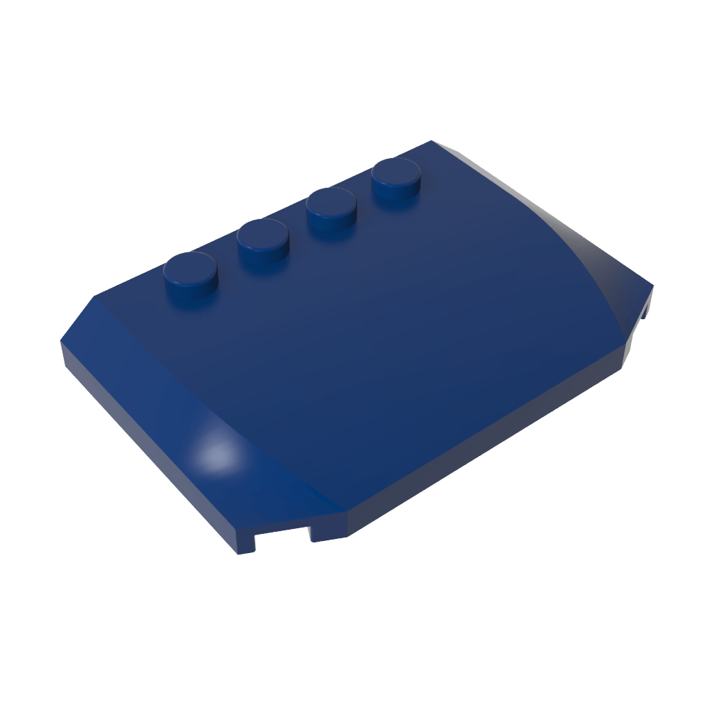 Slope Curved 4 x 6 x 2/3 Triple Curved with 4 Studs-MyGobricks