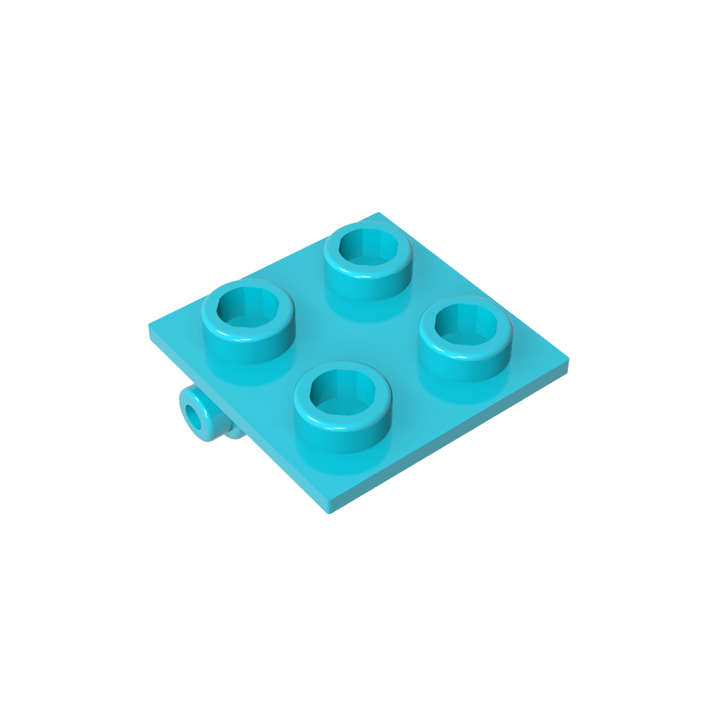 Hinge Brick 2 x 2 Top Plate Thin-MyGobricks