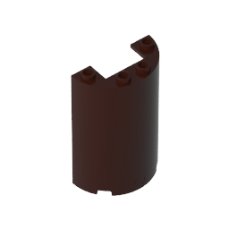 Cylinder Half 2 x 4 x 5 with 1 x 2 cutout