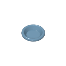 Equipment Dish / Plate / Bowl 3 x 3 [Plain]