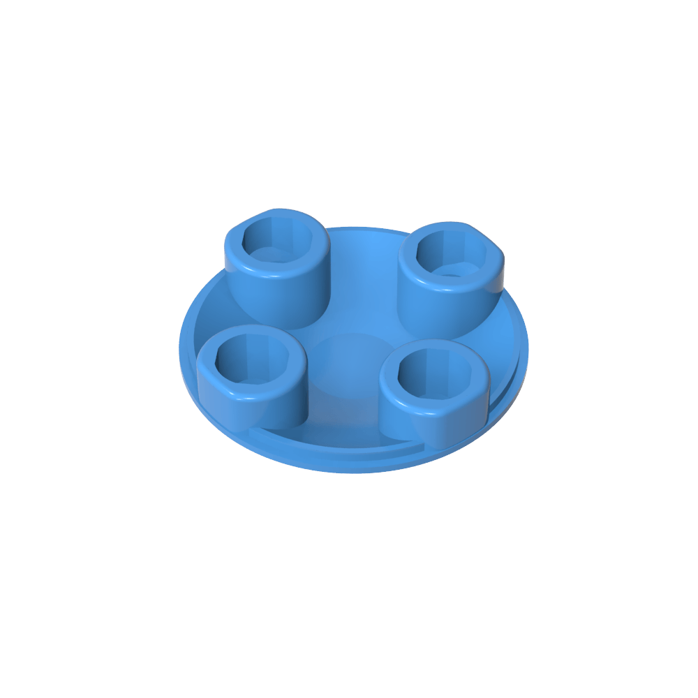 Plate Round 2 x 2 with Rounded Bottom [Boat Stud]
