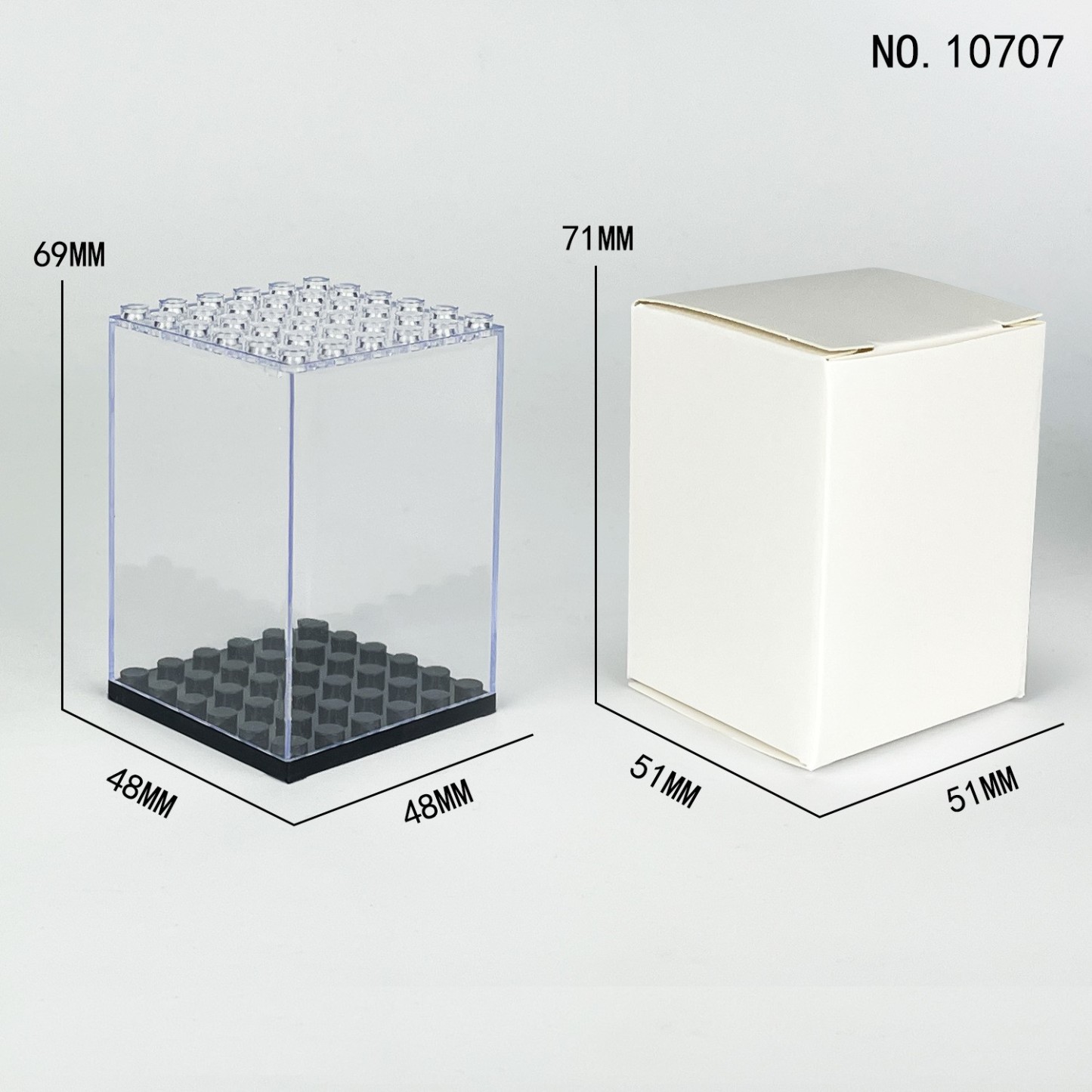 Acrylic Stepped Display Stand, Acrylic Bricks Figures Display Box