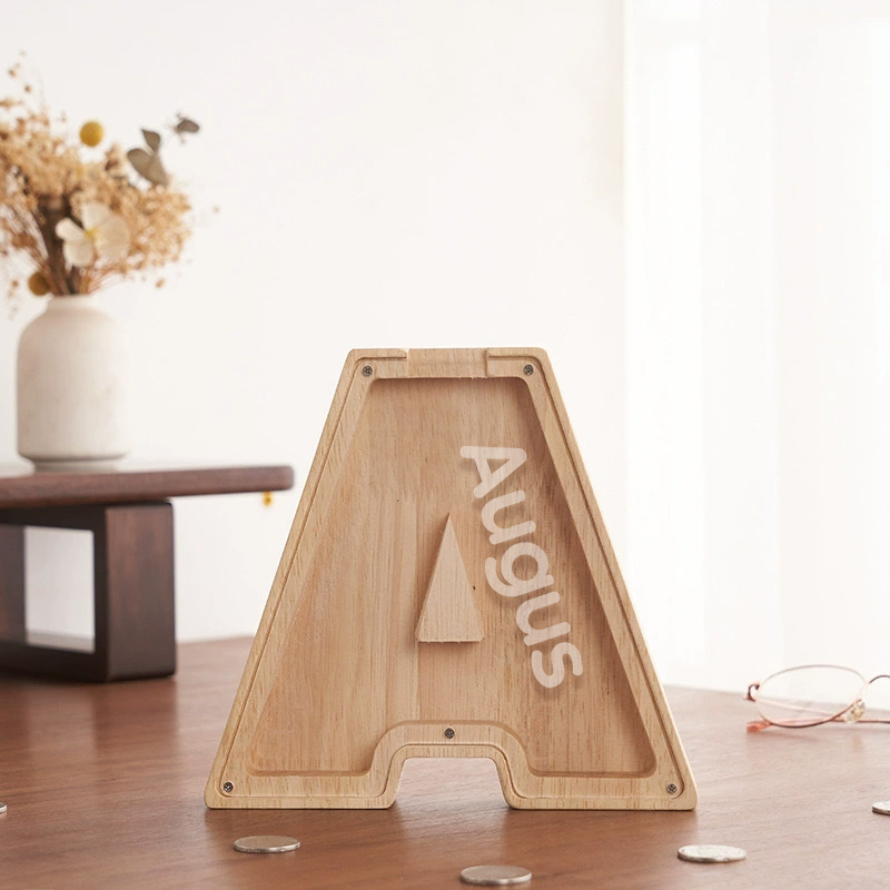 Personalized Letter Money Box + Craft Storage – Wood & Acrylic Dual-Design