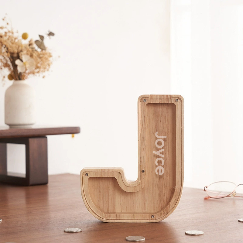 Personalized Letter Money Box + Craft Storage – Wood & Acrylic Dual-Design