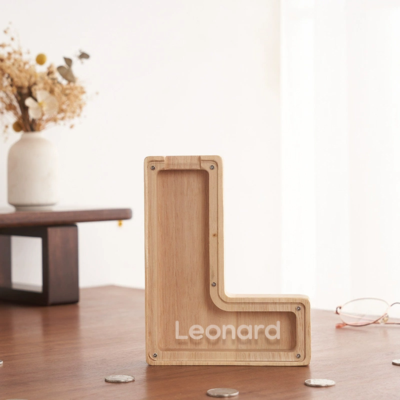 Personalized Letter Money Box + Craft Storage – Wood & Acrylic Dual-Design