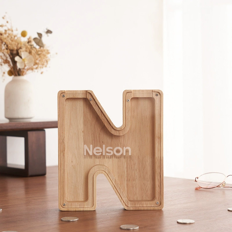 Personalized Letter Money Box + Craft Storage – Wood & Acrylic Dual-Design