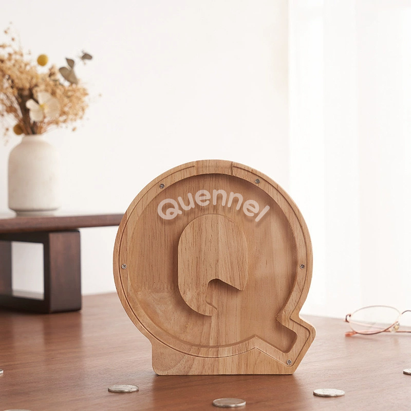 Personalized Letter Money Box + Craft Storage – Wood & Acrylic Dual-Design