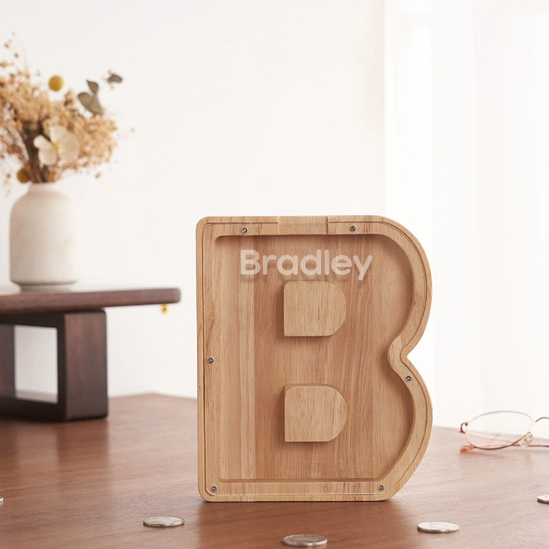 Personalized Letter Money Box + Craft Storage – Wood & Acrylic Dual-Design