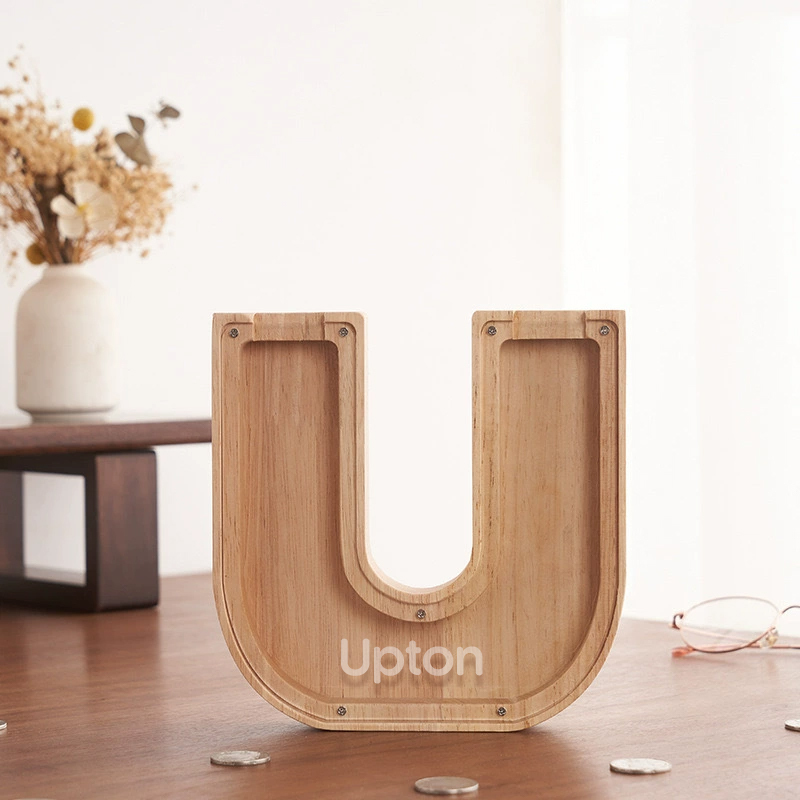 Personalized Letter Money Box + Craft Storage – Wood & Acrylic Dual-Design