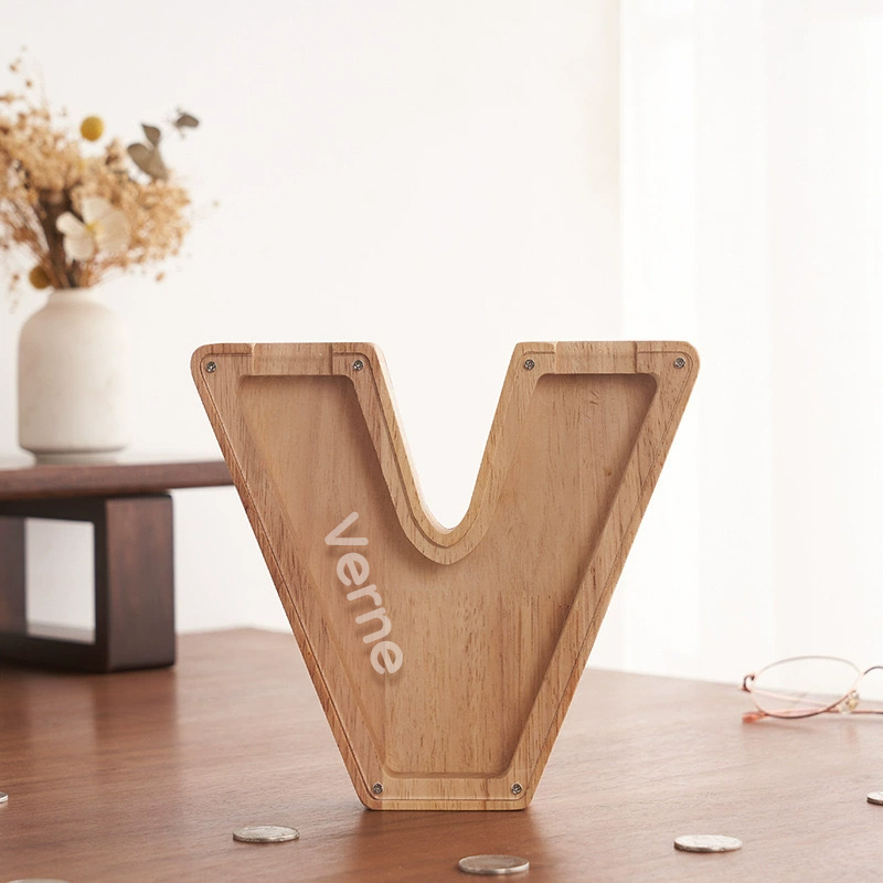 Personalized Letter Money Box + Craft Storage – Wood & Acrylic Dual-Design