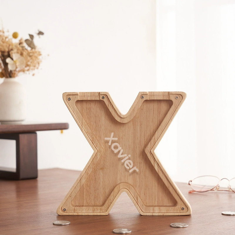 Personalized Letter Money Box + Craft Storage – Wood & Acrylic Dual-Design