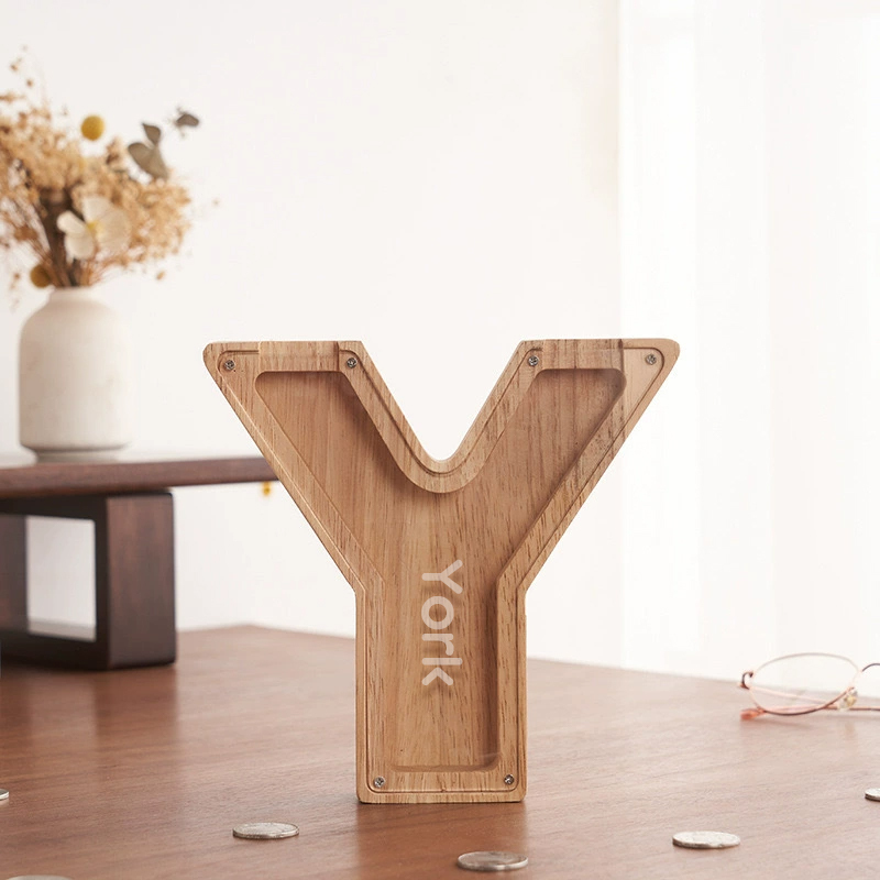 Personalized Letter Money Box + Craft Storage – Wood & Acrylic Dual-Design
